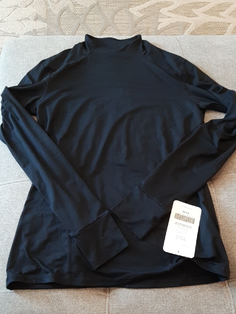 Fabletics Black Phoenix L/S Mock Neck Top